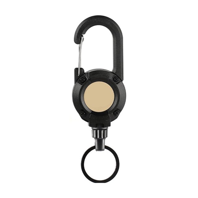 Hearth & Gear Outdoor Tactics Easy To Pull Buckle Telescopic Buckle Rope Function Key Chain Camping High Drop Rope Concentrate Pen Adapter Compact Organizer for Clothes Clothes Storage Bags with