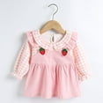 thumbnail image 5 of Baby Girls Clothes Set Toddler Long Sleeve Top Strap Overall Dress Girl Fall 2Pcs Suspender Skirt Outfits Pink A 3-6 Months, 5 of 6