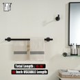 thumbnail image 3 of Double Towel Bar Matte Stainless Steel Bath Towel Rack for Bathroom Towel Holder Wall Mount Total Length TBLPB, 3 of 8