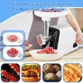 thumbnail image 3 of Fyydes Electric Meat Grinder, Max Sausage Stuffer with 2 Blades, 2 Grinding Plates, 2 Sausage Tubes, 2500W Meat Grinder Heavy Duty for Home Kitchen Use, Stainless Steel, 3 of 7