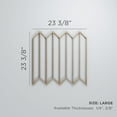 thumbnail image 2 of Ekena Millwork 23 3/8"W x 23 3/8"H x 3/8"T Large Conroe Decorative Fretwork Wood Wall Panels, Hickory, 2 of 6