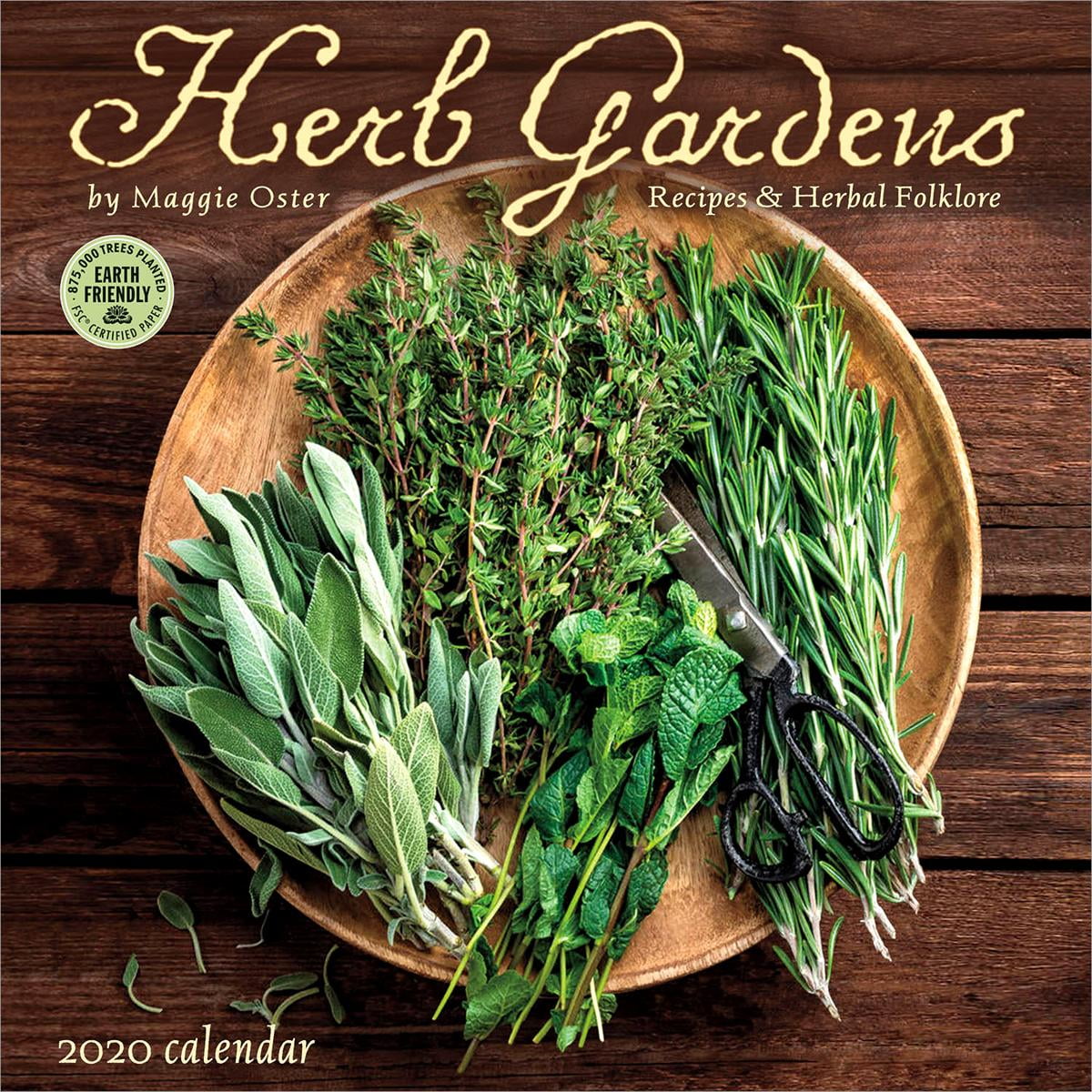 Herb Gardens 2020 Wall Calendar Recipes & Herbal Folklore by Maggie