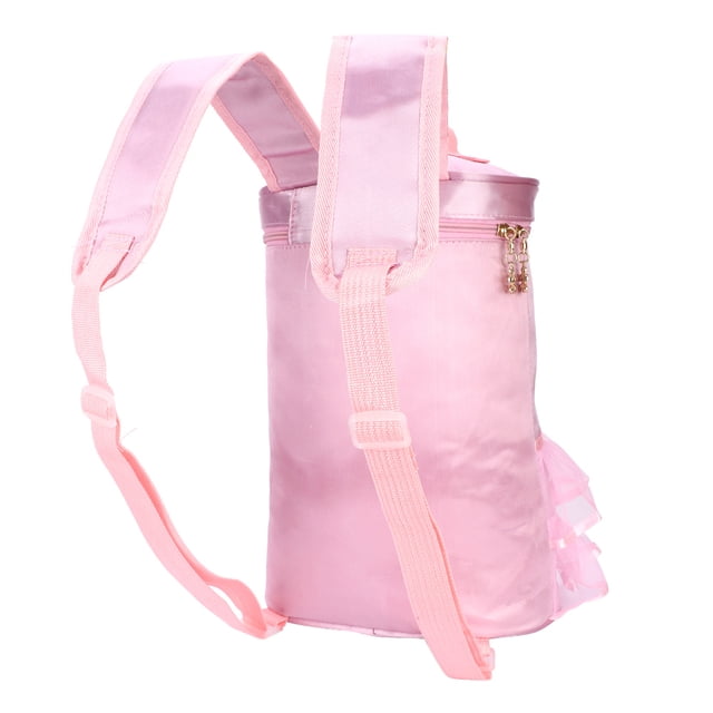 Mochila para niños, mochila de satén con lentejuelas para bailar ballet, mochila de baile, mochila de rendimiento llena de energía