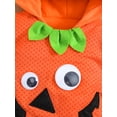 thumbnail image 6 of Qmyliery Baby Pullover, Halloween Cartoon Patterns Long Sleeve Hooded Tops Autumn Outfit, Orange, 6 Months-3 Years, 6 of 9