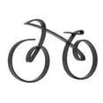thumbnail image 2 of Bike Decor, Fine Workmanship Minimalistic Iron Gift Bike Ornament Long Service Life  for Bookshelf, 2 of 8