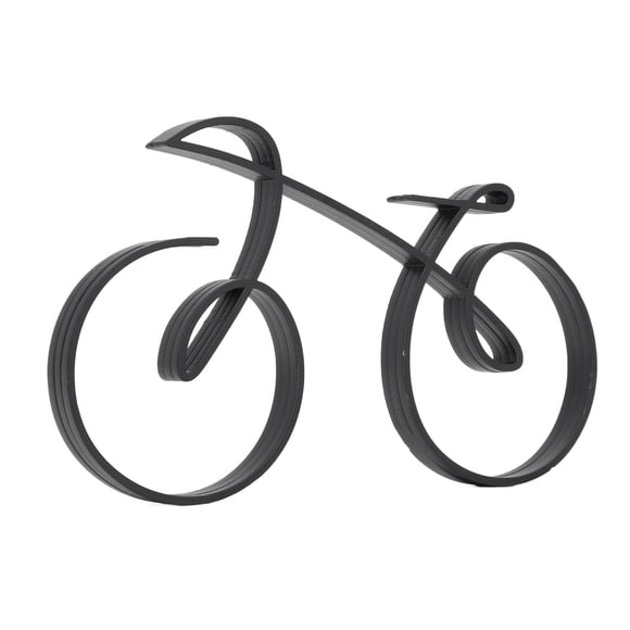 Escultura de bicicleta minimalista de metal con marco de alambre moderno, adorno de bicicleta, decoración del hogar, regalo