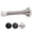Satin Nickel, variant on 12 Pack Black Spring Door Stops,3-1/8" Heavy Duty - Flexible Door Stopper with Low Mounted Black Rubber Bumper Tips