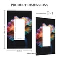 thumbnail image 3 of Fuzoiu Bioluminescent Underwater Flower Print Single Duplex Outlet Cover Plate, Light Switch Cover, for Receptacle Light Switch, Switch Cover Decorative Wallplate-Style U, 3 of 6