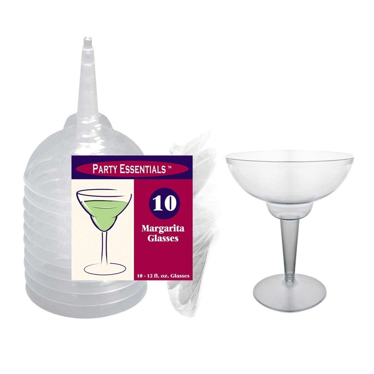 Plastic Margarita Glasses 12 oz 10 Count - Walmart.com