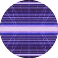 thumbnail image 1 of Ahgly Company Machine Washable Indoor Round Transitional Denim Dark Blue Area Rugs, 8' Round, 1 of 7
