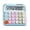 Blue, variant on Long-Long-lasting 12 Digit Solar Calculator Flexible panel Design Anti Wear Controls For Accountants