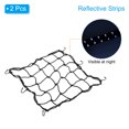 thumbnail image 3 of Unique Bargains Cargo Net, 2 Pack Reflective Motorcycle Luggage Straps, 15.7' x 15.7', Black, 3 of 6
