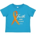 thumbnail image 3 of Inktastic Faith over Fear Leukemia Awareness with Orange Ribbon Boys or Girls Toddler T-Shirt, 3 of 5