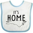 thumbnail image 3 of Inktastic It's Home- State of North Carolina Outline Boys or Girls Baby Bib, 3 of 4