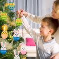 thumbnail image 3 of HSHDLDF Easter Tree Felt Ornaments, 24PCS Easter Bunny Egg Decorations, Easter Egg with Hanging Cord Loop String for Kids Gifts Easter Home Party Decoration, 3 of 7