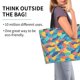 thumbnail image 2 of Fotbe Colorful Fish 1 Bolsa Tote Estética de Lona con Estampado para Mujer - Bolsa Reutilizable de Hombro Casual para Vacaciones, Compras, Trabajo y Gimnasio, 2 of 8