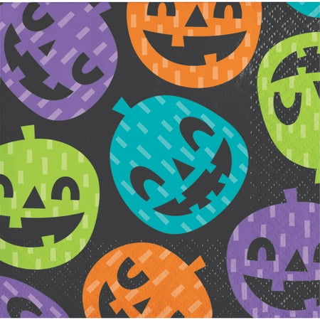 Pumpkin Beverage Napkins - Playful Pumpkins Beverage Napkins, 48 count