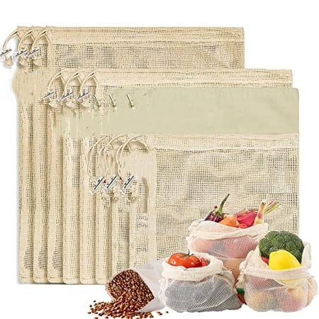 Reusable Produce Bags - Organic Cotton Mesh… product image