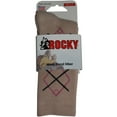 thumbnail image 2 of Rocky Women's Crew Socks, Khaki/Pink, 2 of 2