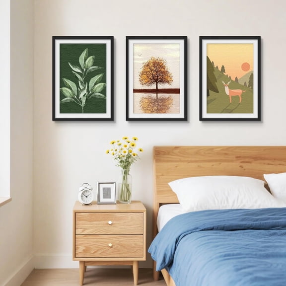 19x27 Picture Frame 3 Pack, Black Poster Frame