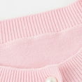 thumbnail image 4 of HUAXUN-Girls Knitted Cardigan Sweater with Floral Embroidery and Heart Design, Cute Soft Warm Sweater Coat for Baby Toddler and Kids 1-8 Years, Button Solid Long Sleeve Knit Sweaters(Pink,7-8Years), 4 of 5