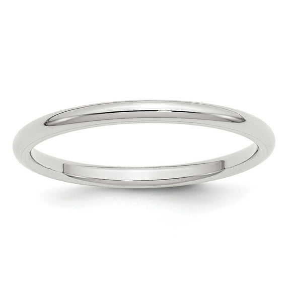 SS 2mm Comfort Fit Size 7.5 Band in Sterling Silver