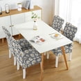 thumbnail image 4 of Chair Covers for Dining Room Set Of 4 Spandex Super Fit Stretch Removable Washable Kitchen Chair Slipcovers for Home Party Hotel Wedding Ceremony, Universal Size (daisy), 4 of 5