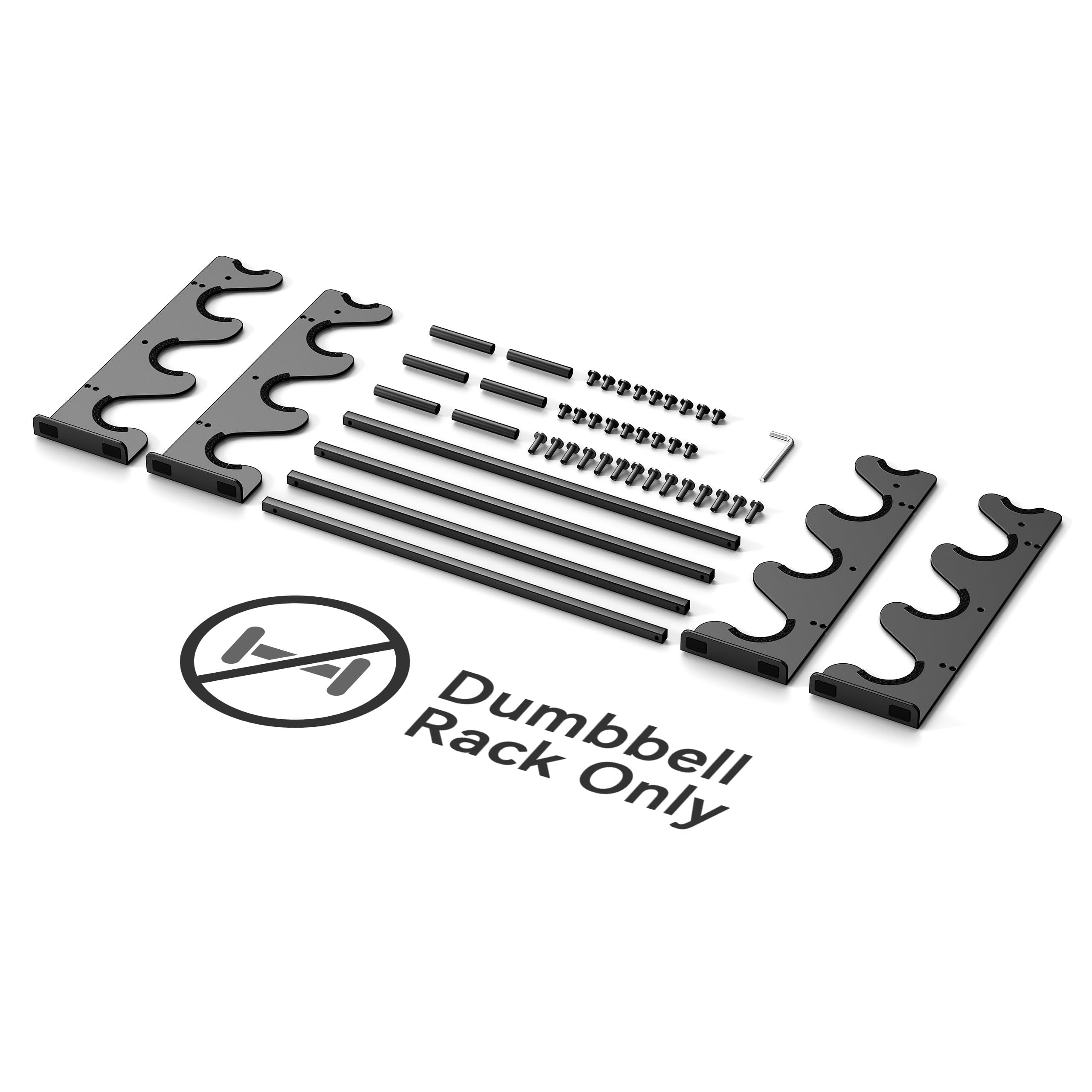 Dumbbell Rack Stand For Home Gym: Only Holder Dumbbells  Free Weights 400lb Capacity Heavy-duty Compact Storage Organizer