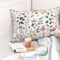thumbnail image 4 of Fotbe Watercolor Floral Funda de Almohada Decorativa Estilo Occidental, Lujo en Algodón, Fundas para Almohadas King, Cojín Estampado para Decoración del Hogar-16"x24", 4 of 6
