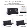 thumbnail image 4 of Digital Clock LED Wooden Alarm Clock Table Sound Control Electronic Clocks Desktop USB/AAA Powered  Home Table Decor, 4 of 5