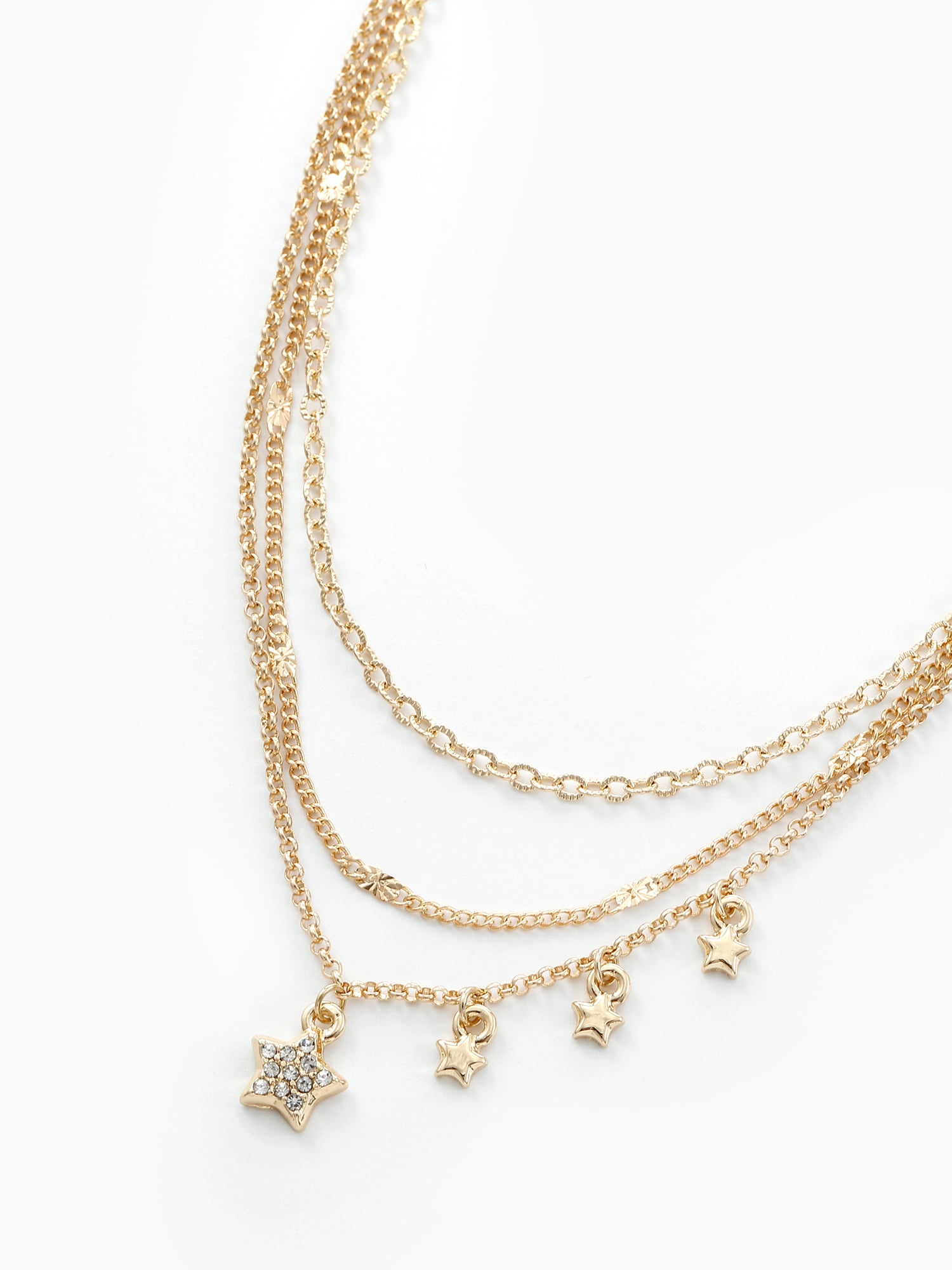 No Boundaries Layered Necklace Set, Gold Tone, 3-Piece