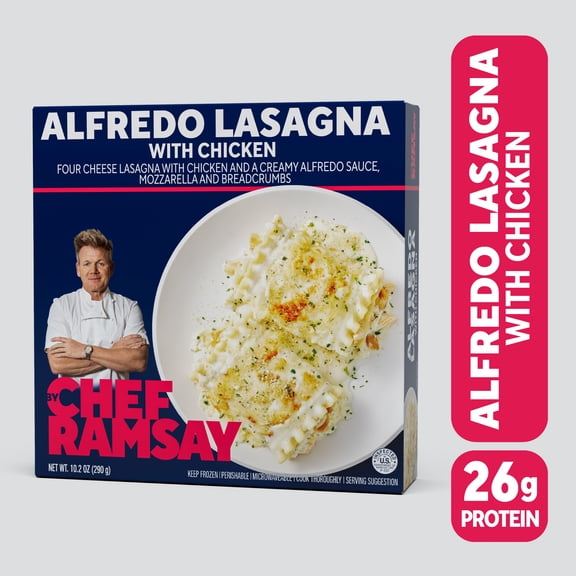 By Chef Ramsay Alfredo Lasagna with Chicken, 10.2 oz (Frozen)