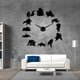 thumbnail image 2 of Adhesivo de pared Diy Adhesivo de pared reloj 3D espejo grande reloj s de pared 2020 nuevo Negro Zulema Reloj de pared 3D, 2 of 8