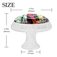 thumbnail image 4 of 4 Pcs Round White Knobs for Kitchen Cabinet Cupboard Dresser Bookcase Halloween Scary Hands Drawer Pulls Handles Home Decor, 4 of 8