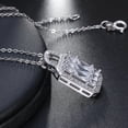 thumbnail image 3 of Zina Pendant Necklace for Women Cubic Zirconia Sterling Silver Ginger Lyne Collection, 3 of 6