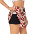 thumbnail image 3 of Lsque Tomatoes Printed Women's Running Shorts with Liner Pockets,Elastic Quick Dry Workout Athletic Gym Yoga Shorts,Womens High Waist Shorts-X-Large, 3 of 9