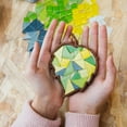 thumbnail image 6 of Uxcell 200g Crystal Glass Mosaic Tiles, Irregular Triangle Mosaic Tiles Bulk for Craft DIY Hobbies Art Project Cyan, 6 of 6
