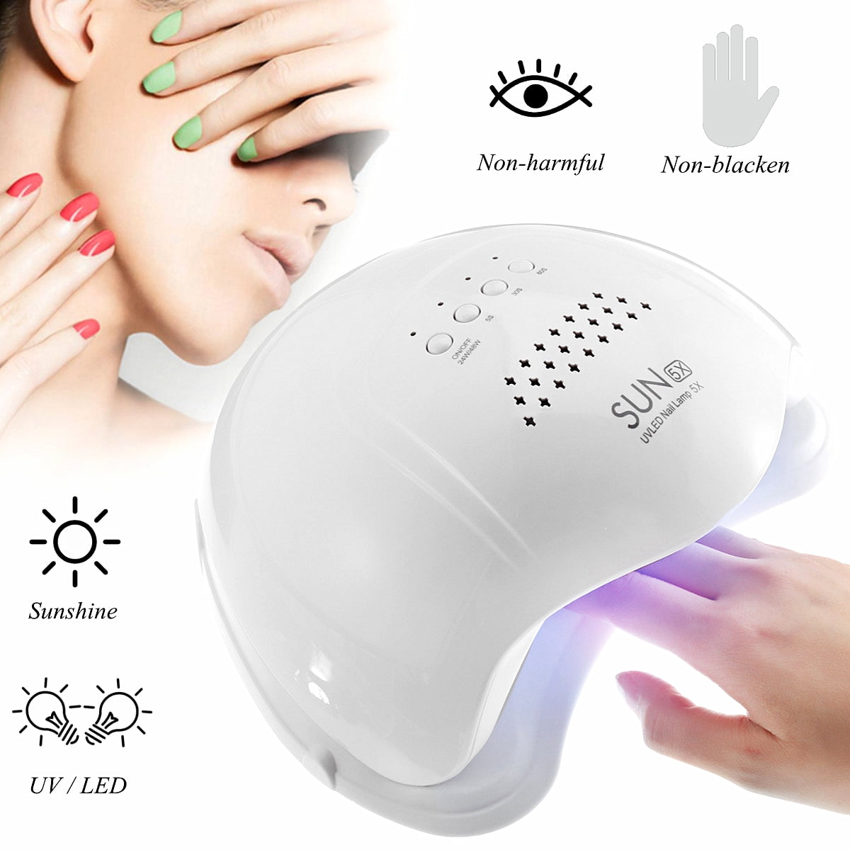 48W LED UV Nail Lamp Light professional Curing Lamps for Fingernail