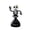 A, variant on PSVFUJZ Halloween Solar Powered Dancing Toys, Skull Shaking Head Dancer Doll, Halloween Toy Figurines Decor for Car Dashboard Desk Windowsill Toys Gift Office Desk
