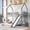 Gray, variant on Full Size Bunk Beds Bed Frames Twin over Full House Bunk Bed with Slide and Built-in Ladder, Full-Length Guardrail, White,Adjustable Bed Base