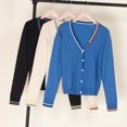 thumbnail image 2 of moda coreana korean style cardigan punto mujerchaqueta ropa de jersey abrigos en oferta con sueter 2024 jerseis abrigo primavera sweater rojo crochet, 2 of 5