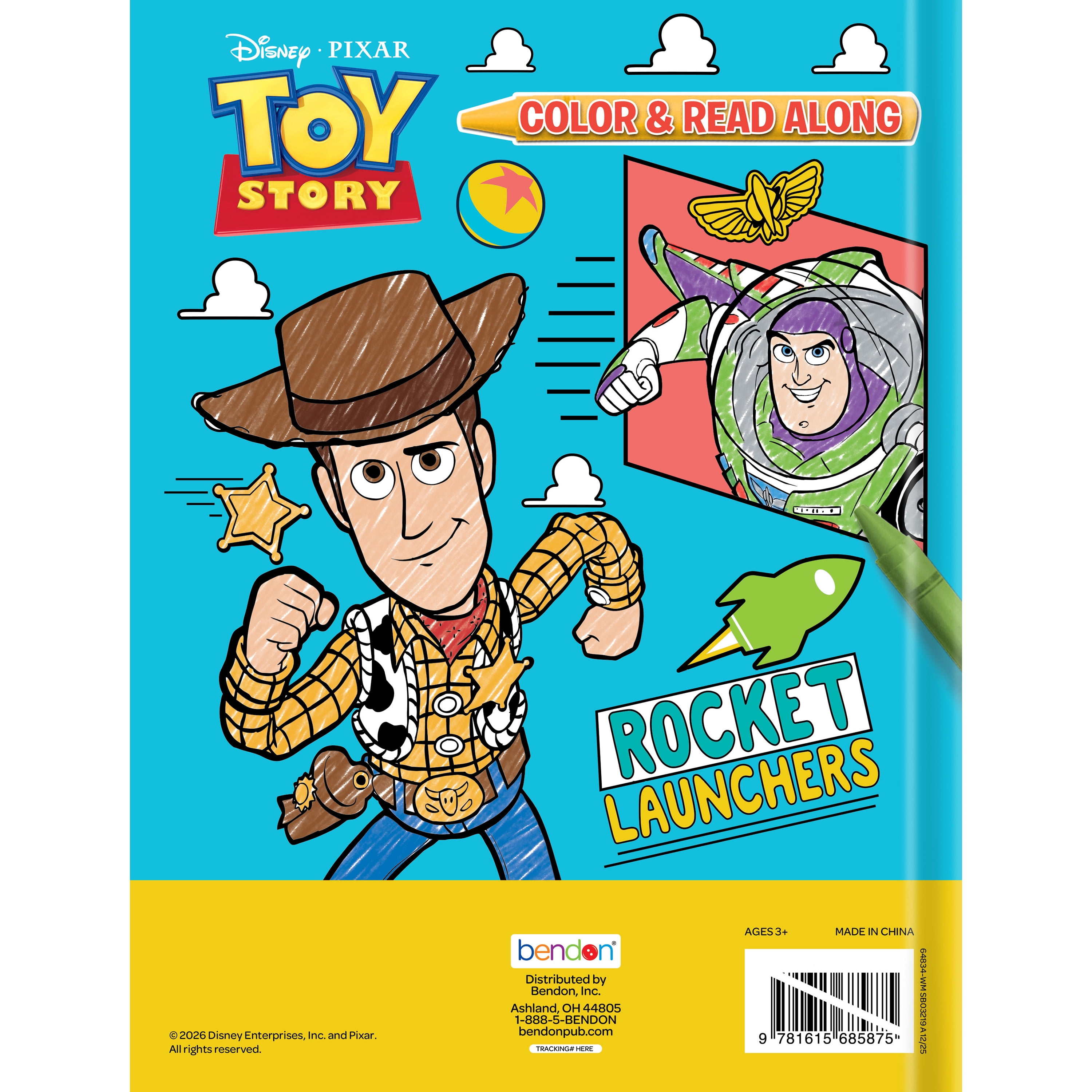 Toy Story Color and Read Along Storybook – 32-Page Kids Story