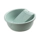 thumbnail image 1 of Lavabo con tina de lavado integrada para pantalones de exterior en casa azul, 1 of 9