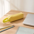thumbnail image 4 of Lksixu Aesthetic Pencil Case, Large Capacity Solid Color Pencil Pouch with Zipper and Handle, Simple Stationery Organizer Lightweight & Spacious Pencil Bag, Portable Travel Cosmetic Makeup Bag, 4 of 7