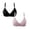 FM91_Black&Light Pink, variant on 2 PCS Wireless Bra Push Up Adjustable Strap Bralettes Comfortable Full Coverage Everyday Bras Black&Dusty Pink 42