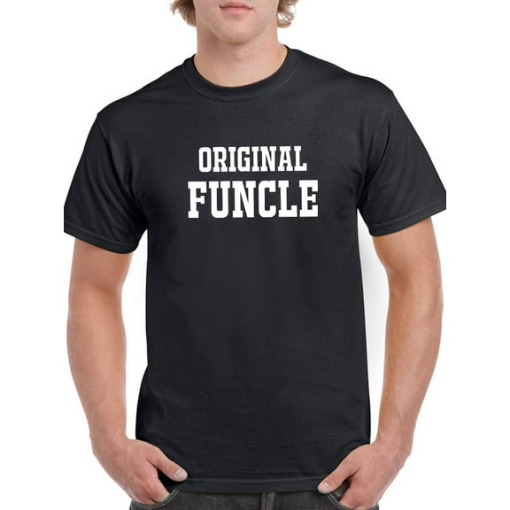 Original Funcle Graphic Men Black T-Shirt, Male x-Large