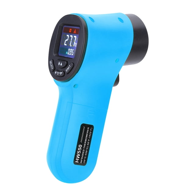 Termómetro infrarrojo portátil -50~550 ℃ 12:1 Posicionamiento Targrt Medidor de temperatura sin contacto Pantalla LCD a color Termómetro digital