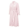 thumbnail image 6 of Gifts for Mom Bathrobe for Women Fluffy Women's Nightgowns & Sleepshirts Oversize Cozy Women's Robes House Womens Robe Light Pink, 6 of 9