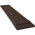 thumbnail image 6 of Ekena Millwork 10 3/4"W x 50"H True Fit PVC Two Board Joined Board-n-Batten Shutters w/Z-Bar, Raisin Brown (Per Pair - Hardware Not Included), 6 of 8