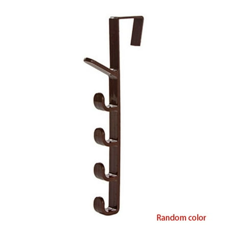 

Plastic Over The Door Hanger Hook the door hanger Family Robe Hats Bag Key Wall Clothes Storage Holder Rack Kitchen Bathroom